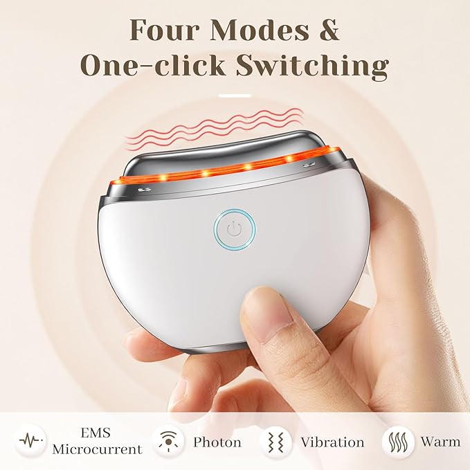 LED Anti-Ageing Face Massager | Electric Gua Sha |